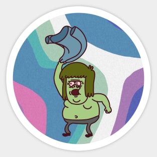 Muscle Man Sticker